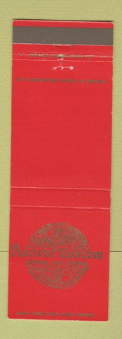 Matchbook Cover - Ancient Custom Restaurant Cleveland OH