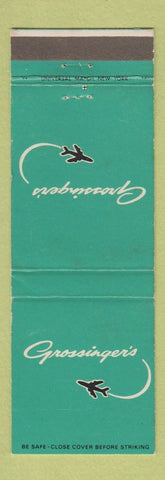 Matchbook Cover - Grossinger's Restaurant Grossinger NY