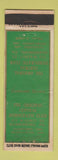 Matchbook Cover - Original Central Democratic Club Harrisburg PA WEAR