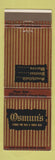 Matchbook Cover - Osmun's Men's Clothes Warren Pontiac Southfield MI
