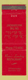 Matchbook Cover - Rose's Landing Restaurant Morro Bay CA WEAR