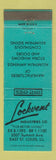 Matchbook Cover - Lockvent Industries awnings East ST Louis IL