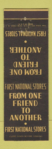 Matchbook Cover - First National Stores