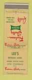 Matchbook Cover - Friedman Shelby Men's Shoes Lee's Benson MN WEAR