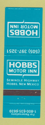 Matchbook Cover - Hobbs Motor Inn Hobbs NM