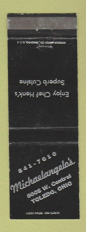 Matchbook Cover - Michaelangelo's Toledo OH restaurant