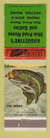Matchbook Cover - Augustine's Shin Pond House Cabins Patten ME