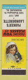 Matchbook Cover - Parker's Lauderette Waukegan IL