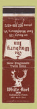 Matchbook Cover White Hart Inn Waybury Inn Salisbury CT East Middlebury VT WEAR