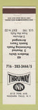 Matchbook Cover - Thruway Inn Niagara Falls NY motel