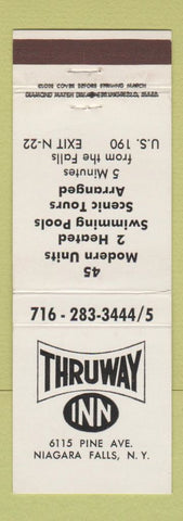 Matchbook Cover - Thruway Inn Niagara Falls NY motel