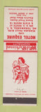 Matchbook Cover - Motel Esquire North Tonawanda NY