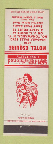 Matchbook Cover - Motel Esquire North Tonawanda NY