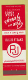 Matchbook Cover - Rae and Jerry's Steak House Winnipeg MB
