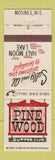 Matchbook Cover - Pine Wood Supper Club Mosinee WI
