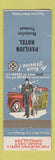 Matchbook Cover - Pavilion Hotel Montpelier VT WEAR