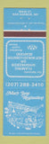Matchbook Cover - Mary Jane Restaurant Bar Harbor ME