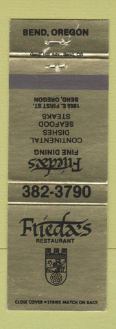 Matchbook Cover - Frieda's Restaurant Bend OR