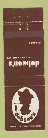 Matchbook Cover - Dobson's Restaurant