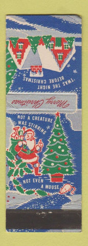 Matchbook Cover - Batchelder Pontiac Watertown MA Christmas WEAR