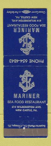 Matchbook Cover - Mariner Seafood Restaurant New Castle PA