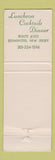 Matchbook Cover - Bedminster Inn Restaurant NJ