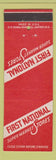 Matchbook Cover - First National Super Market Stores grocery RED