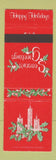 Matchbook Cover - Pentucket Five Cents Savings Bank Haverhill MA Christmas