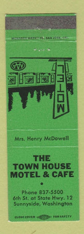 Matchbook Cover - The Town House Motel Cafe Sunnyside WA