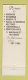 Matchbook Cover - Russo's Restaurant Maynard MA