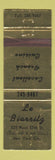 Matchbook Cover - Le Biarritz New York City French Restaurant WEAR