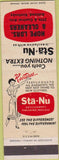 Matchbook Cover - Hope Cleaners Ashland KY girlie