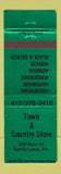 Matchbook Cover - Town & Country Store Sandy Lake PA