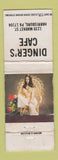 Matchbook Cover - Dinger's Cafe Harrisburg PA pinup POOR