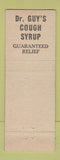 Matchbook Cover - Dr Guy's Gold Capsules Atlanta GA labs