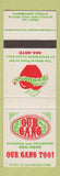 Matchbook Cover - Our Gang Restaurant Beachwood OH SAMPLE WEAR
