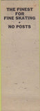 Matchbook Cover - Ye Olde Mill Roller Rink skating Utica OH yellow