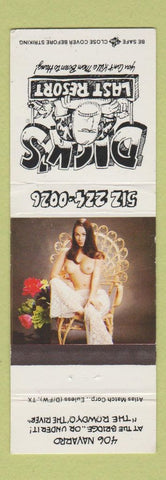 Matchbook Cover - Dick's Last Resort San Antonio TX pinup