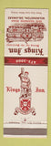 Matchbook Cover - Kings Inn Wilmington DE
