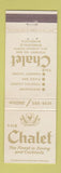 Matchbook Cover - The Chalet Restaurant Minneapolis MN WEAR