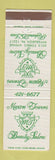 Matchbook Cover - Maxon Towers Beauty Salon Pittsburgh PA
