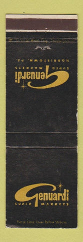 Matchbook Cover - Genuardi Super Market Grocery Norristown PA