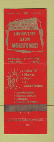 Matchbook Cover - Cimarron Motel Klamath Falls OR WEAR