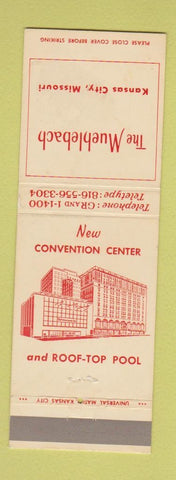 Matchbook Cover - Muehlebach Hotel Kansas City MO