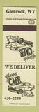 Matchbook Cover - Classic Cafe Pizza Glenrock WY