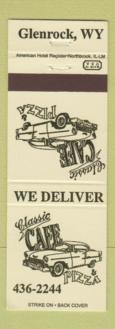 Matchbook Cover - Classic Cafe Pizza Glenrock WY