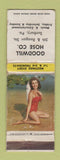 Matchbook Cover - Goodwill Hose Company Sunbury PA pinup POOR