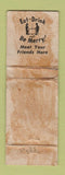 Matchbook Cover - Goodwill Hose Company Sunbury PA pinup POOR