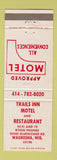 Matchbook Cover - Trails Inn Motel Waukesha WI