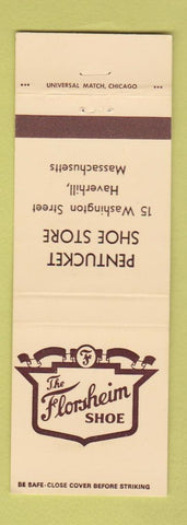 Matchbook Cover - Florsheim Shoes Pentucket Haverhill MA